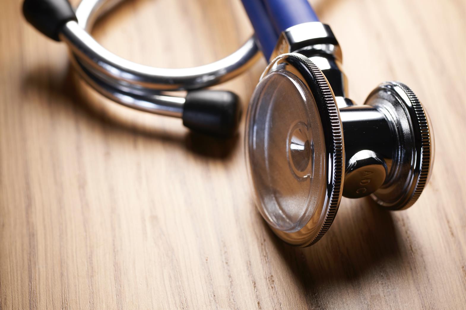 A stethoscope on a table